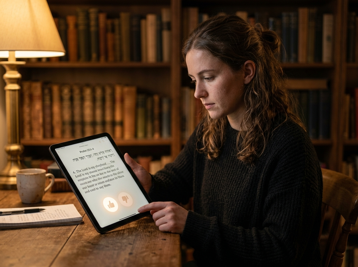 Christian AI Feedback System: How Response Ratings Improve Bible Study